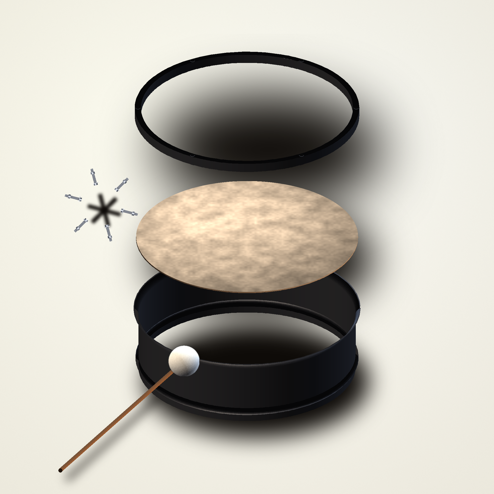 bass-surface-drum — exploded assembly diagram