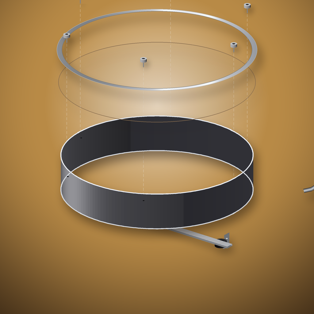 bowed-frame-drum — exploded diagram