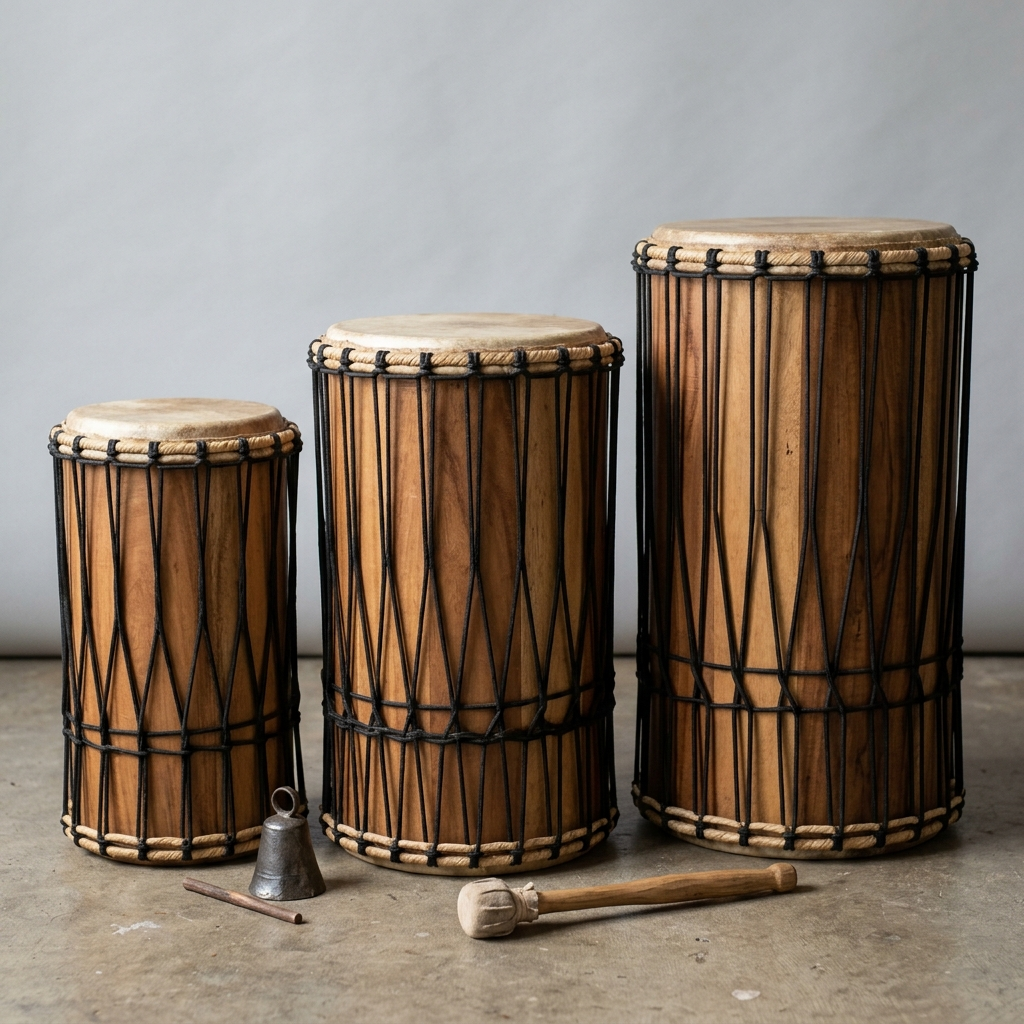dundun trio — family group render
