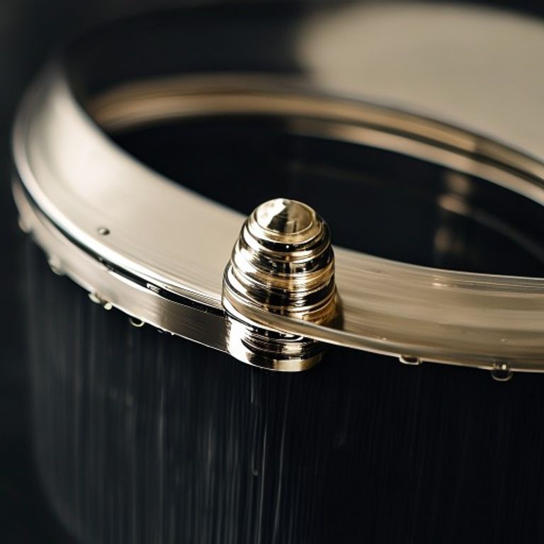 modular-pedestal-drum-stack — lug, tension rod, and claw macro
