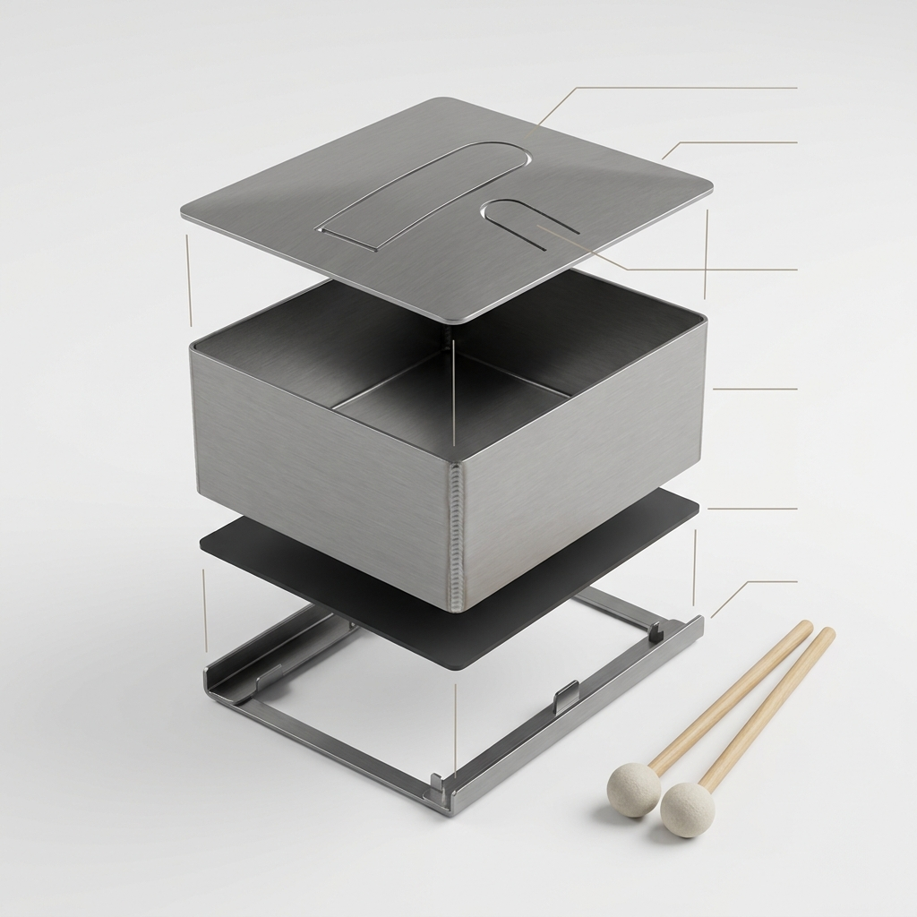 tuned-slit-drum-bank — exploded diagram